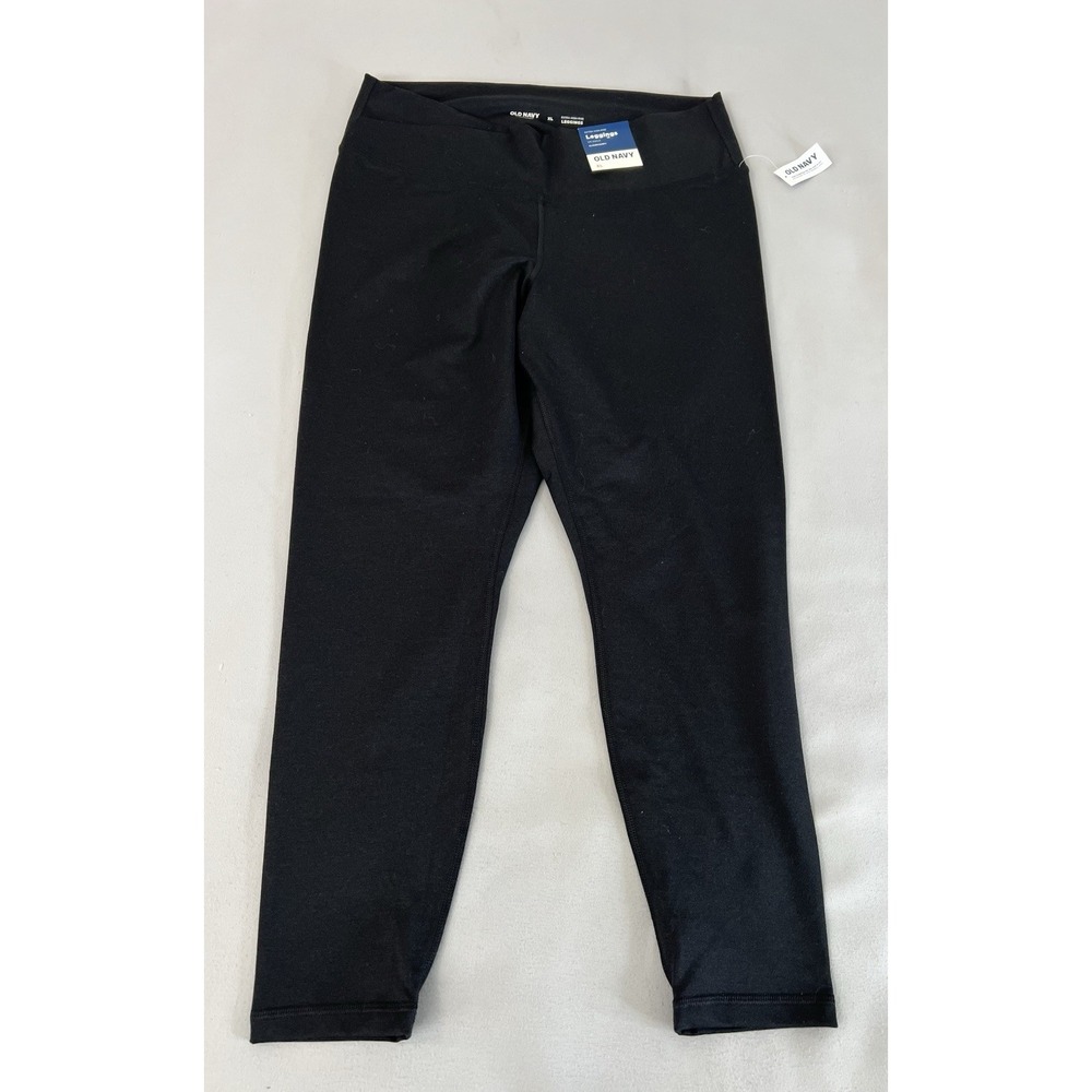 Old Navy Cloudcomfy Extra High Rise Leggings Sz XL Black New